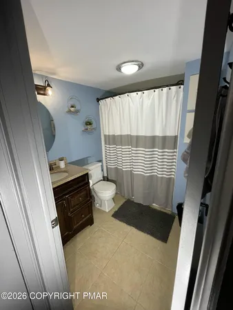 a bathroom with a sink a toilet and a shower