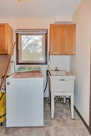 a workspace with furniture and window