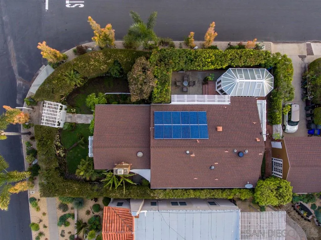 5004 Marlborough Drive San Diego, CA 92116 - Photo 25 of 25 an aerial view of a house with a yard and a fountain