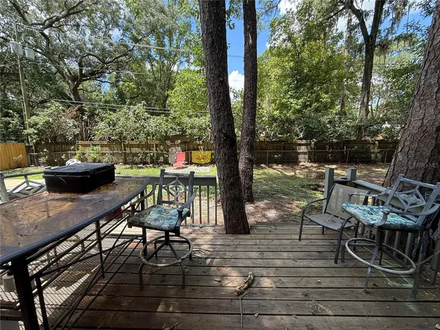 a view of outdoor space with seating