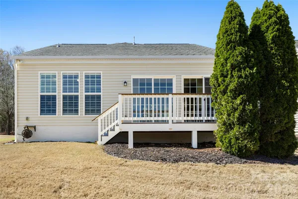a view of a golf course with a garden