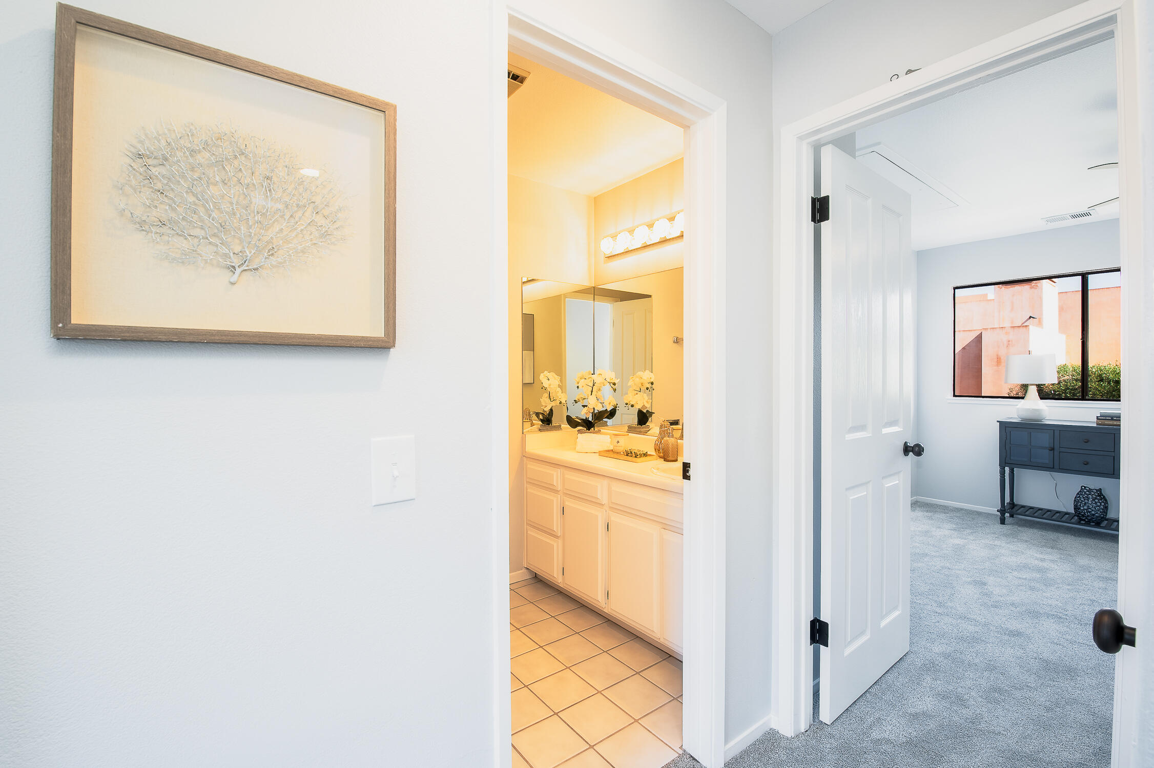 4344 Modoc Road, Unit 2 Santa Barbara, CA 93110 - Photo 19 of 28 a view of a hallway view with wooden floor and living room