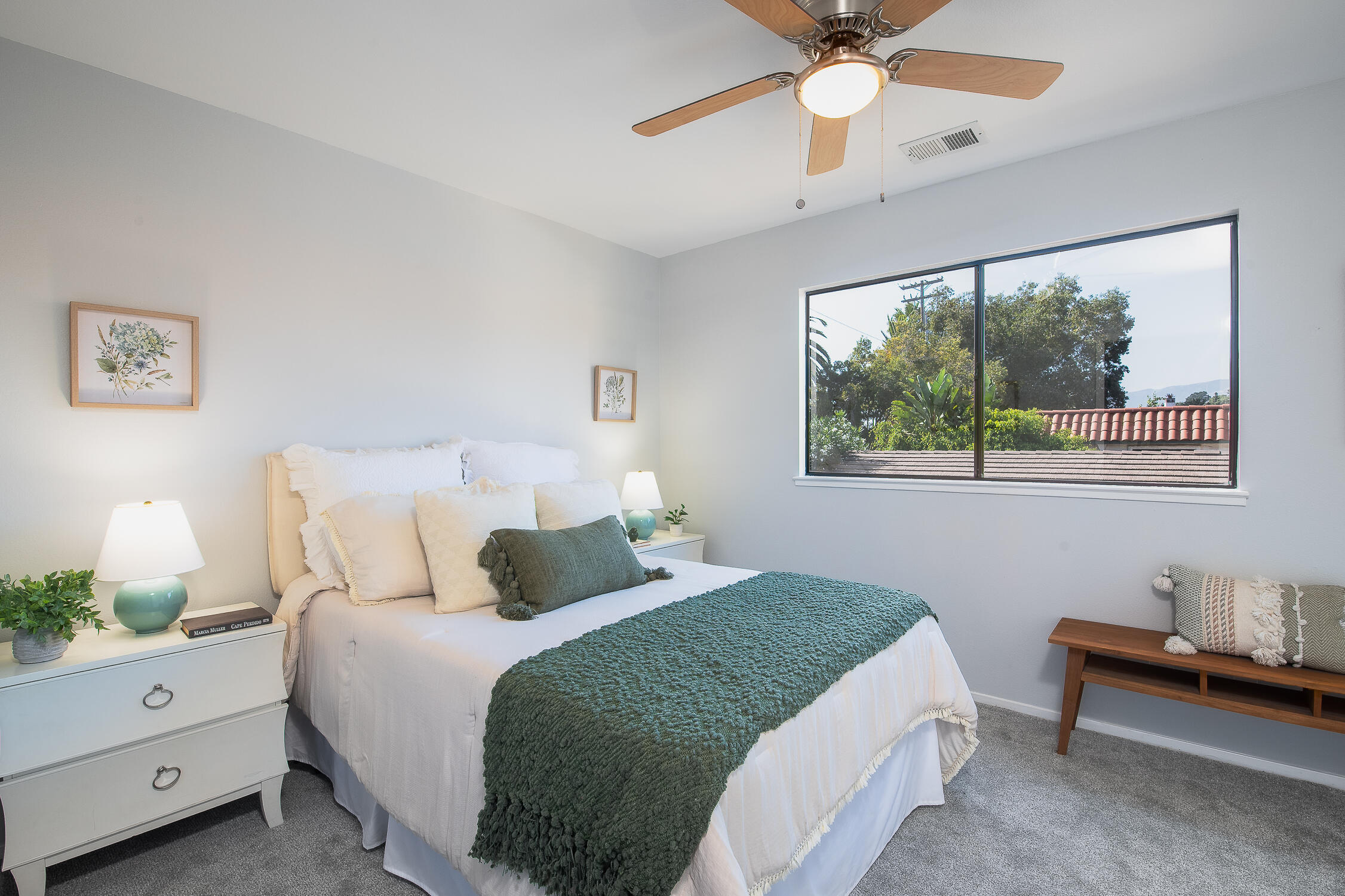 4344 Modoc Road, Unit 2 Santa Barbara, CA 93110 - Photo 21 of 28 a bedroom with a bed and a window