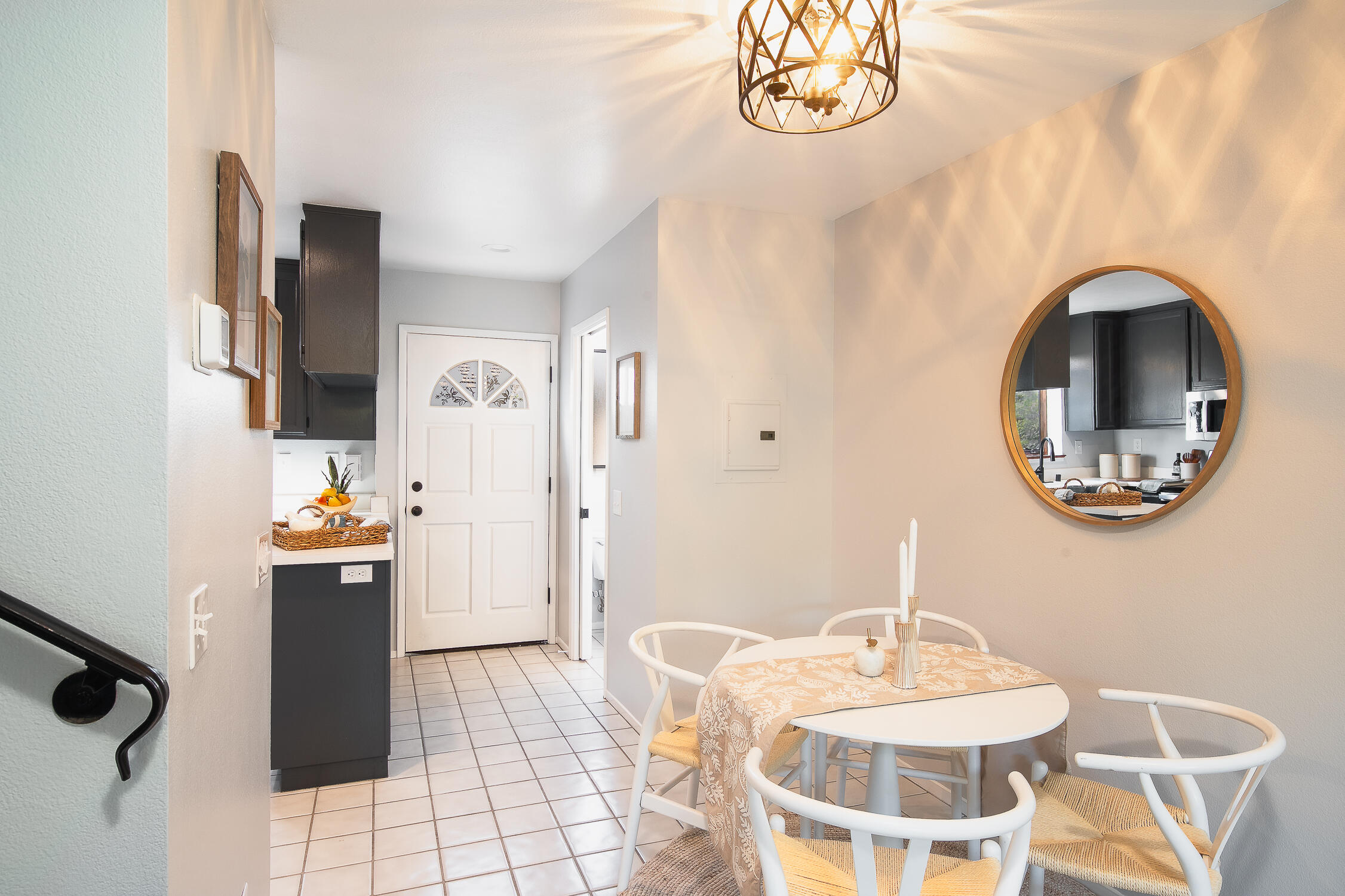 4344 Modoc Road, Unit 2 Santa Barbara, CA 93110 - Photo 10 of 28 a dining room with furniture and wooden floor