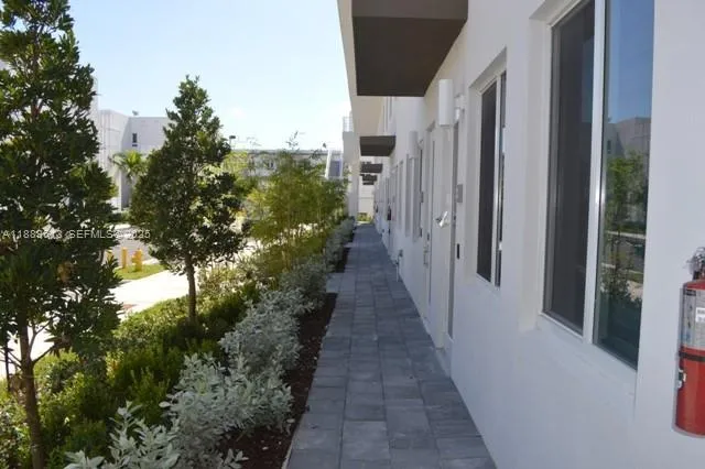 a front view of a building