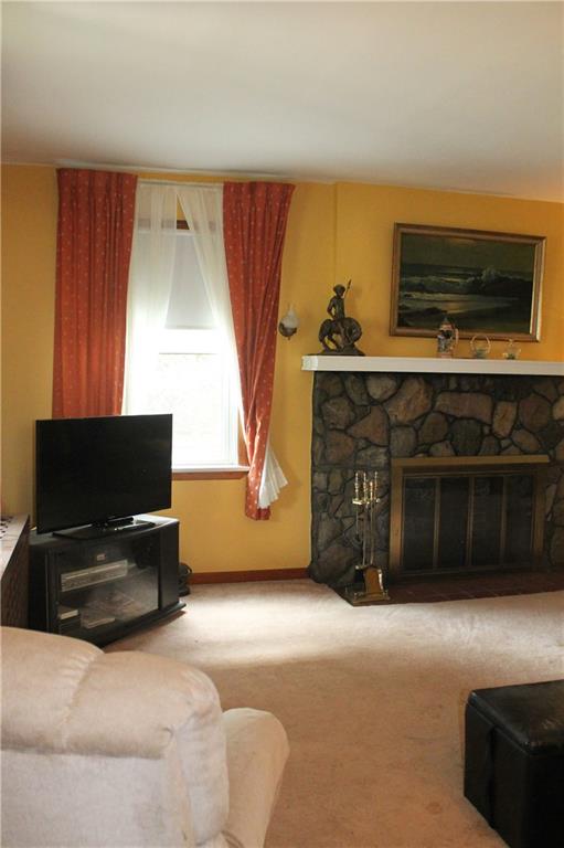 67 Warren Street Pittsburgh, PA 15205 - Photo 37 of 39 a living room with fireplace furniture and a flat screen tv