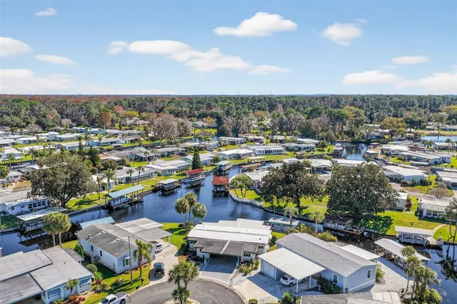 an aerial view of a city