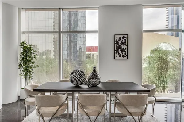 a table that has a table and a chair in it