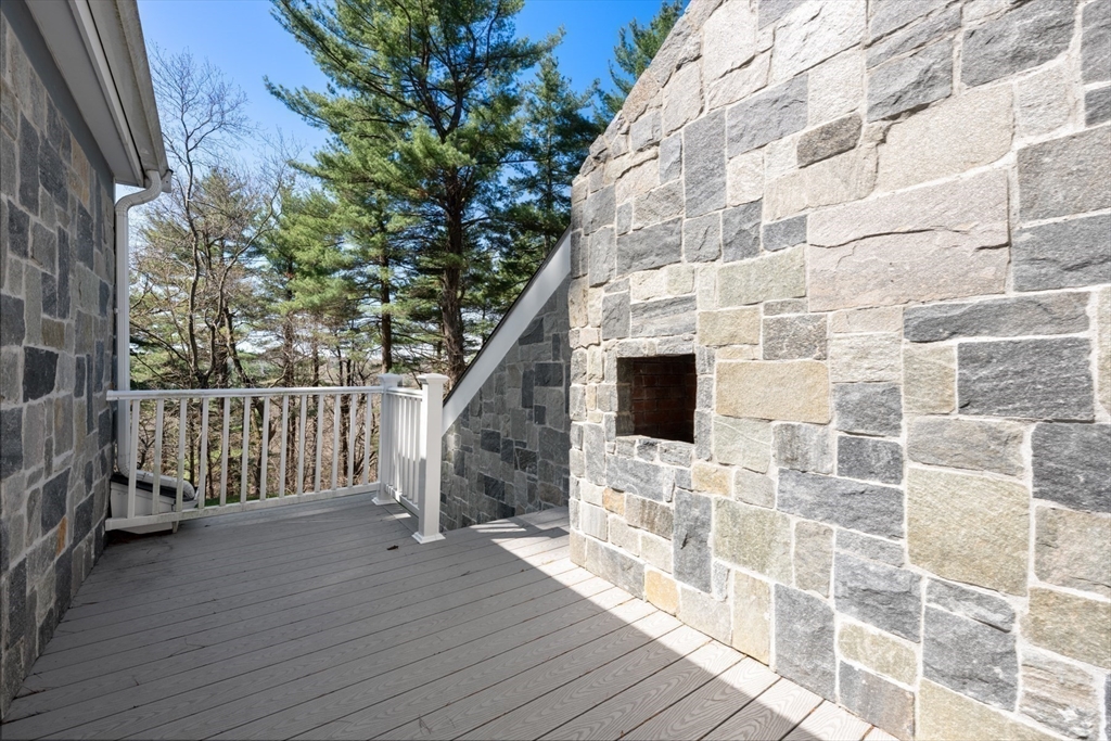40 Hobbs Brook Road Weston, MA 02493 - Photo 24 of 42 a view of balcony with wooden floor and fence