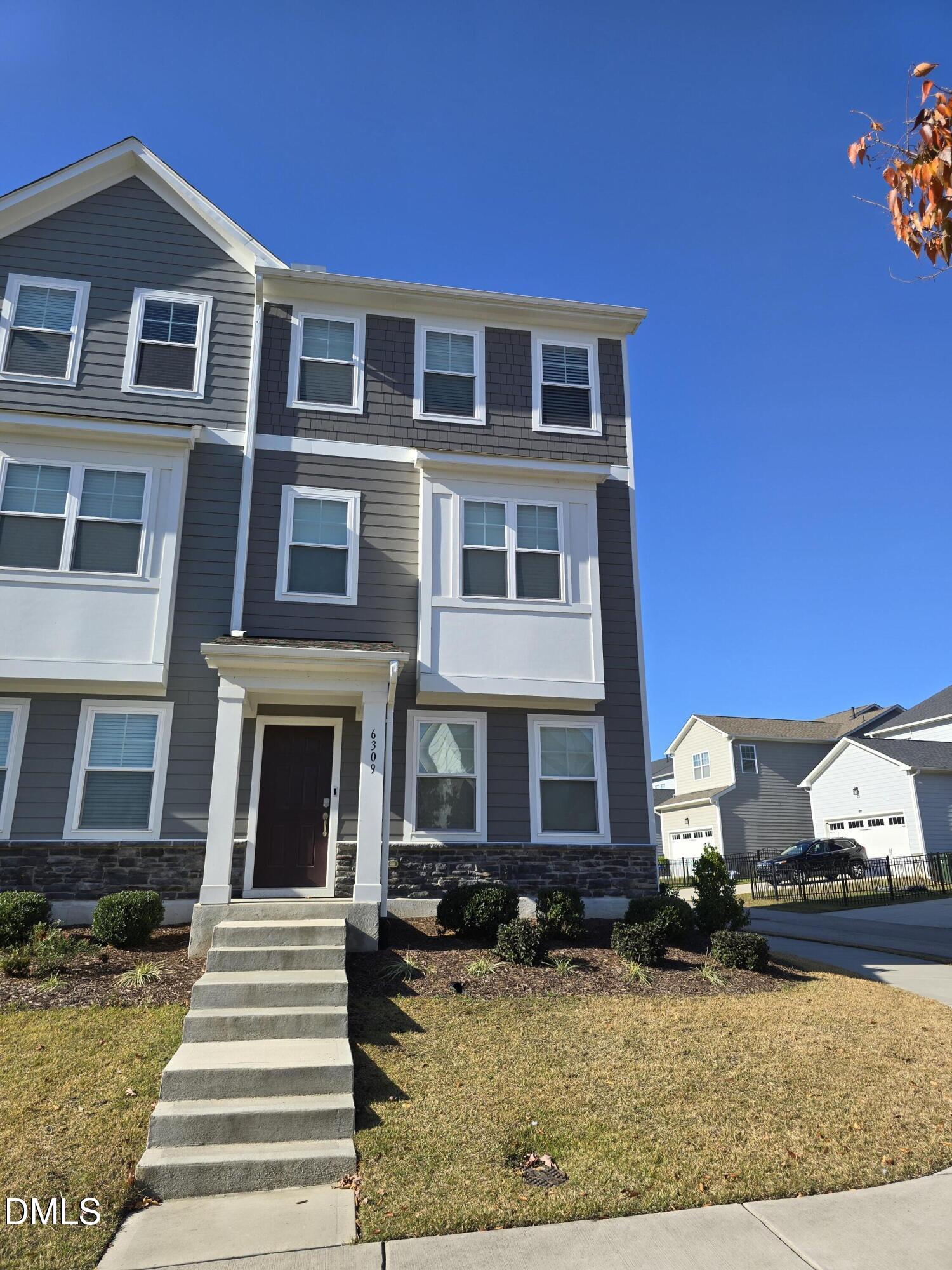 a front view of a house