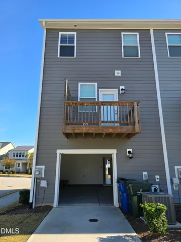 a front view of a house with balcony