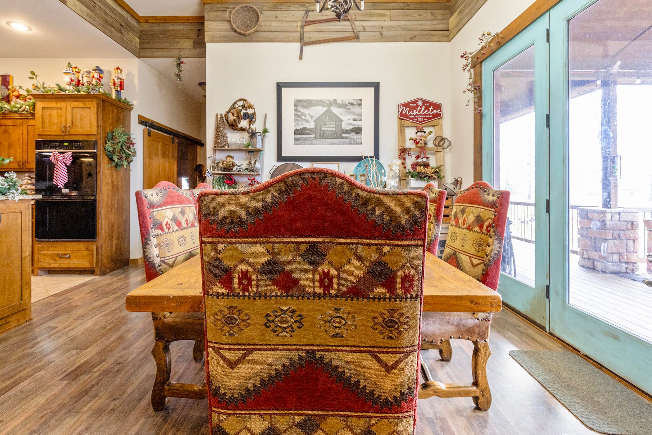 51857 South 630 Road Colcord, OK 74338 - Photo 18 of 53 Dining area with spectacular views