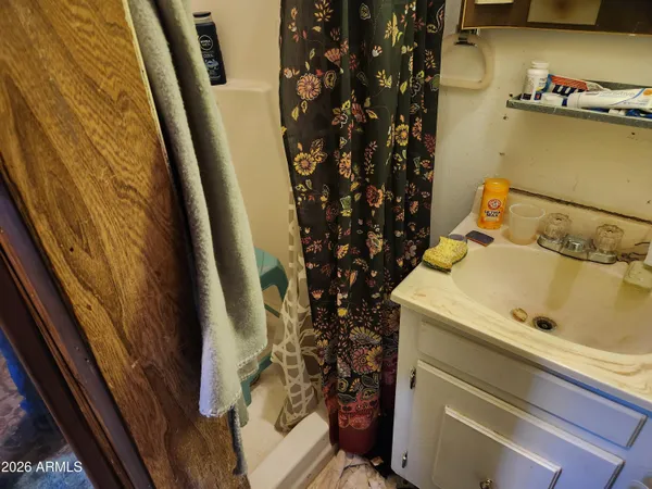 a front view of a house with patio