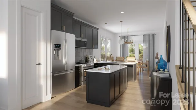 a view of an buildings from the balcony