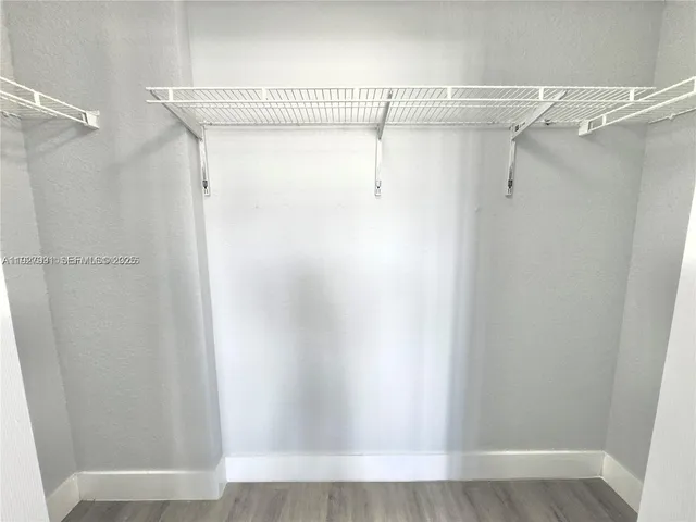a view of a walk in closet