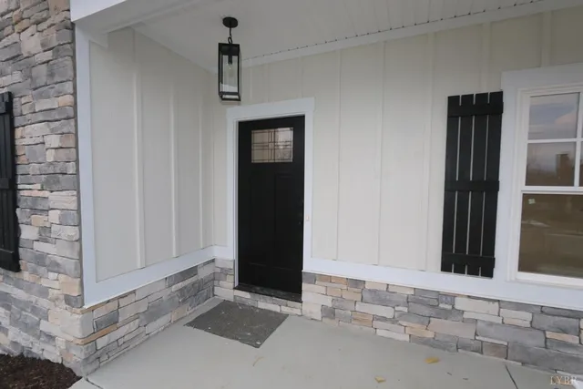 a view of an entryway door