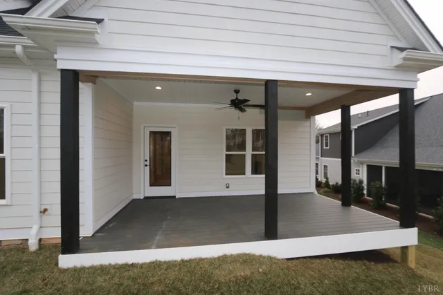 a view of a hallway with the glass door