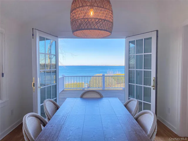 a room with furniture and a chandelier