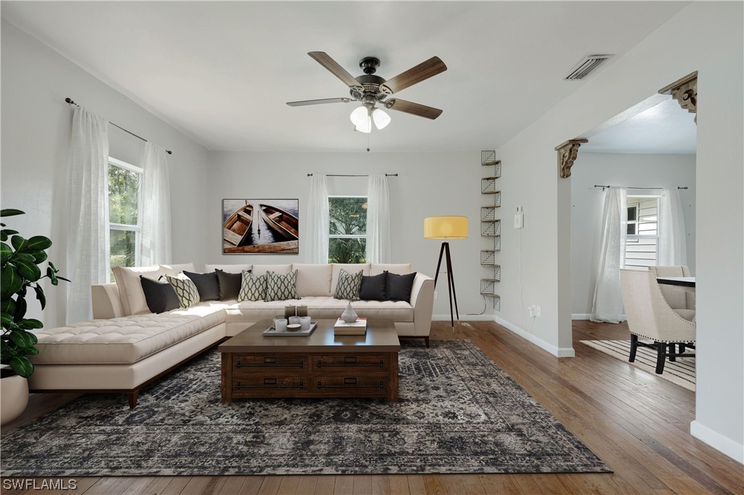 2701 Packinghouse Road Alva, FL 33920 - Photo 2 of 33 a living room with furniture and wooden floor