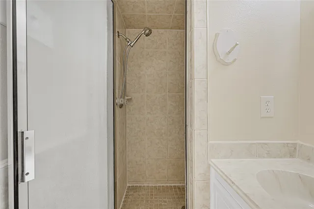 a view of a deck yard