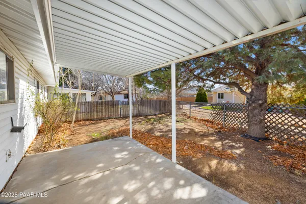 a view of a patio