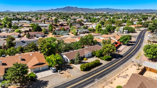 an aerial view of a city