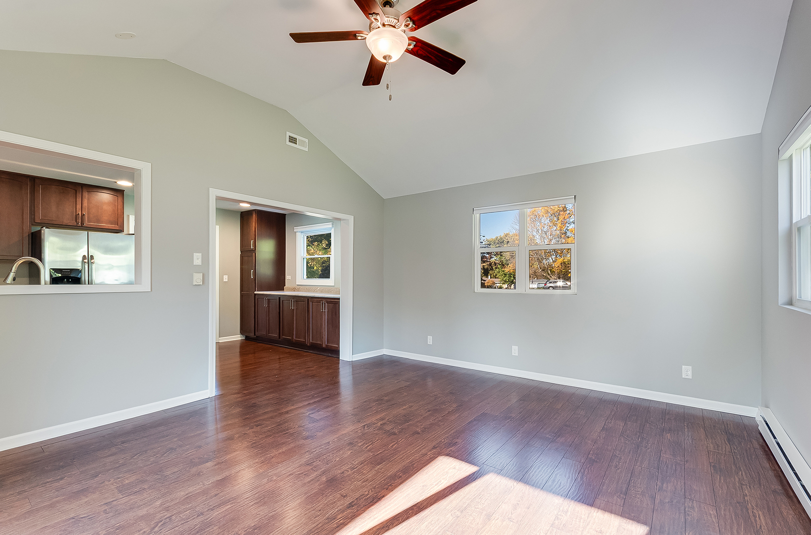 22503 South Deal Avenue Channahon, IL 60410 - Photo 11 of 33 a view of an empty room with window and wooden floor