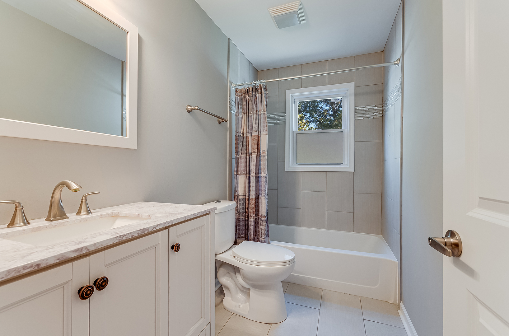 22503 South Deal Avenue Channahon, IL 60410 - Photo 16 of 33 a bathroom with a granite countertop sink toilet and shower