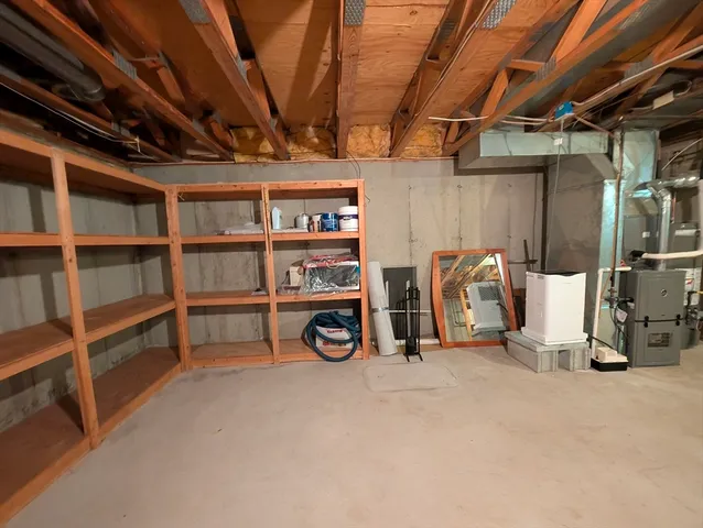 a view of a storage room
