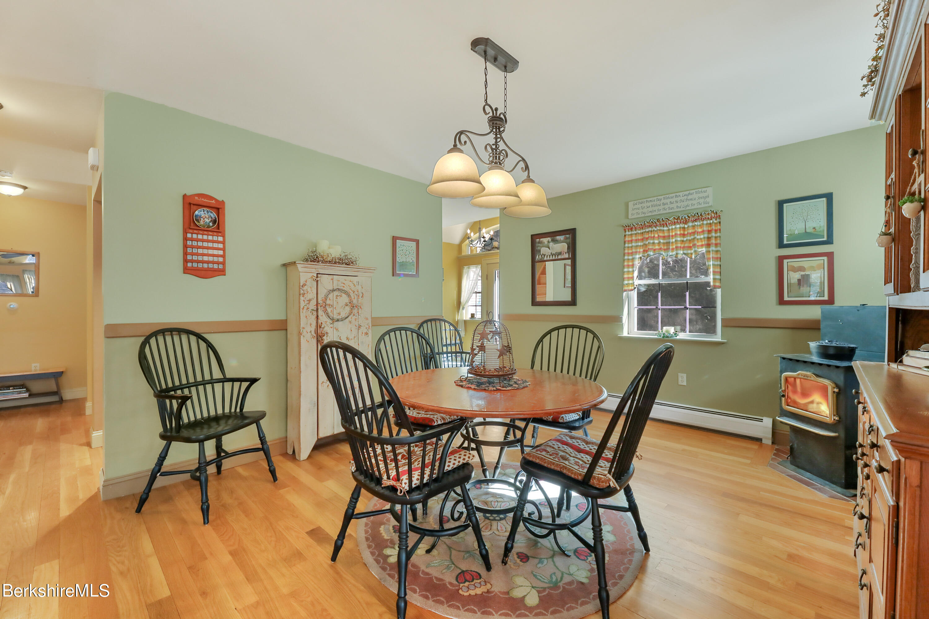 20 Ray Hubbard Road Otis, MA 01029 - Photo 13 of 59 a view of a dining room with furniture window and wooden floor