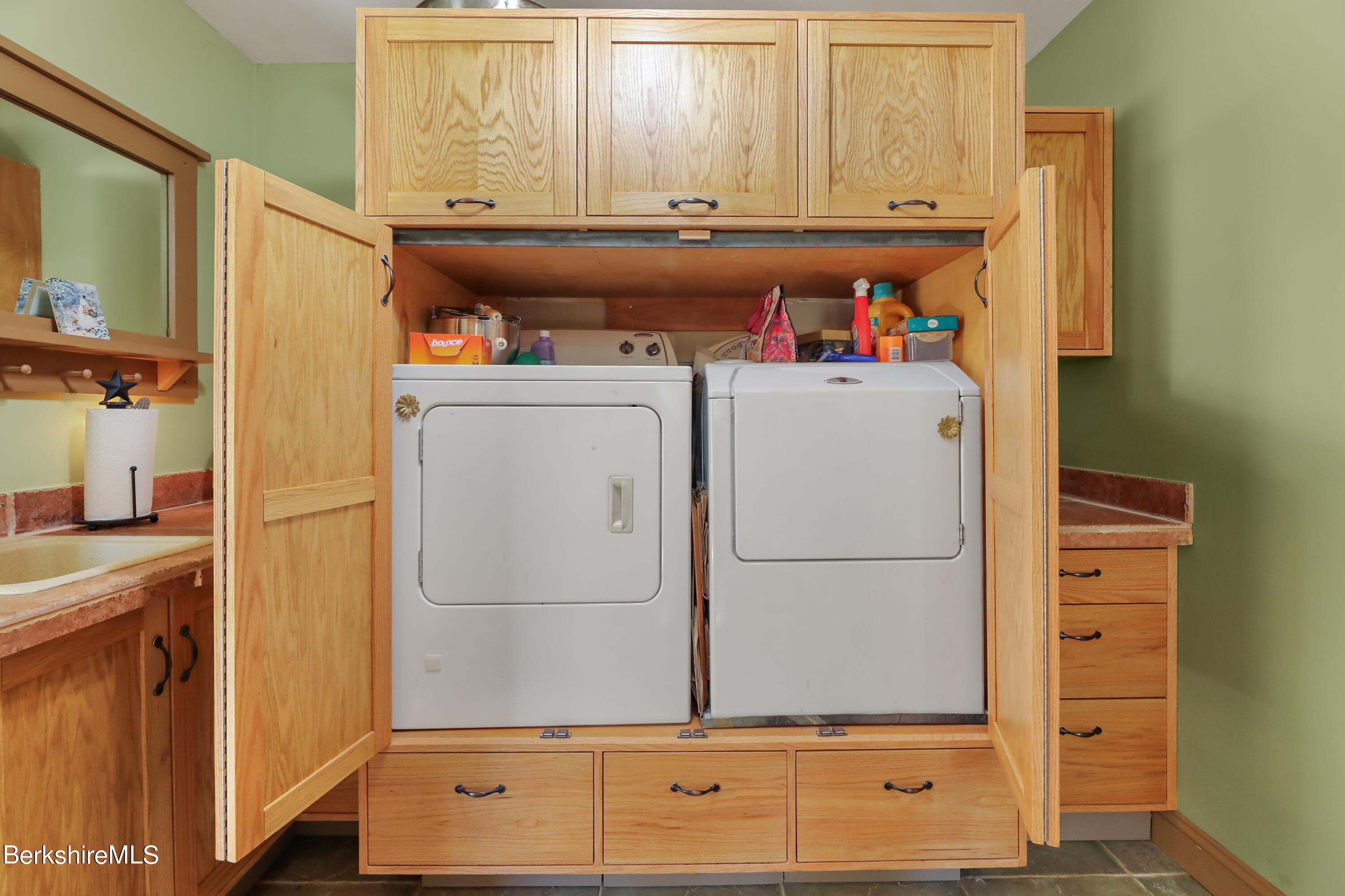 20 Ray Hubbard Road Otis, MA 01029 - Photo 24 of 59 a utility room with closet washer and dryer