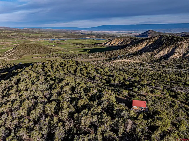 a view of a city with a mountain