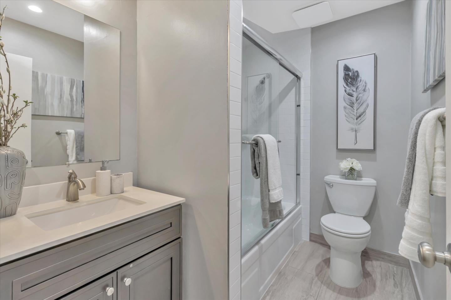 500 West Middlefield Road, Unit 100 Mountain View, CA 94043 - Photo 21 of 47 a bathroom with a toilet sink and shower
