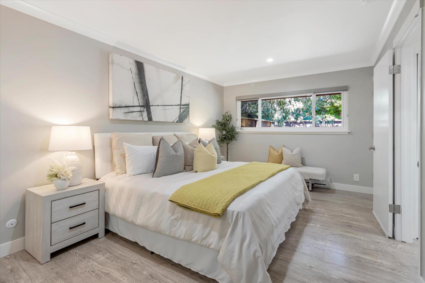 500 West Middlefield Road, Unit 100 Mountain View, CA 94043 - Photo 26 of 47 a bedroom with a bed and a window