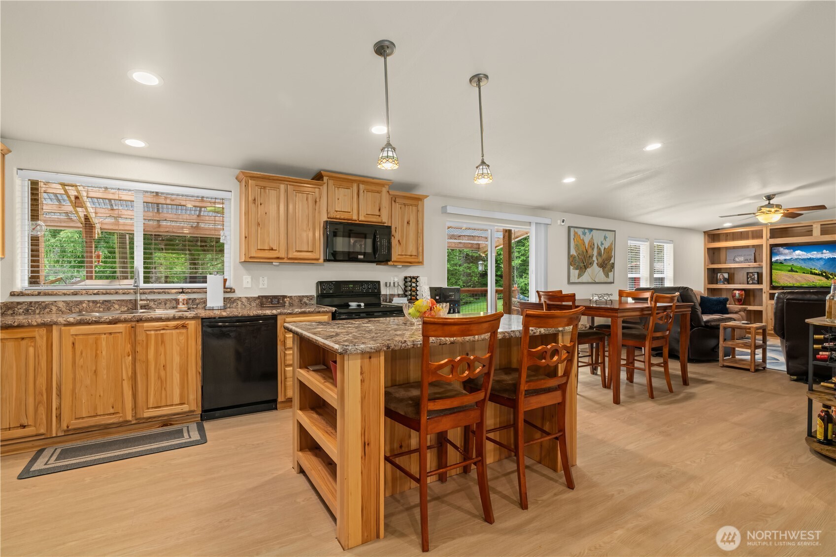 132 River Park Road Forks, WA 98331 - Photo 9 of 40 a kitchen with lots of counter top space and appliances