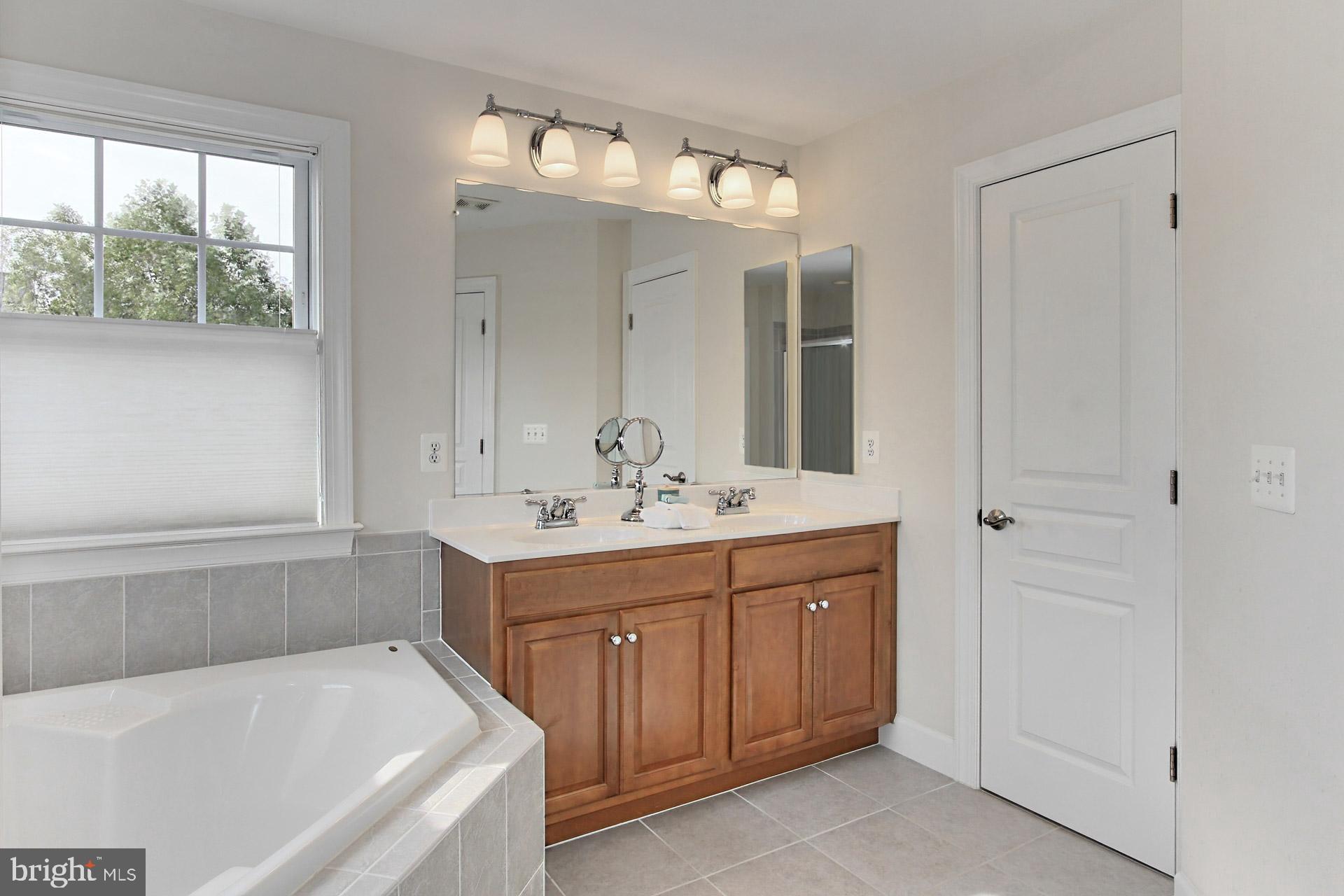 42441 Spring Splendor Drive Brambleton, VA 20148 - Photo 23 of 50 Luxury Owners Bath w/ Upgraded Tile Detailing