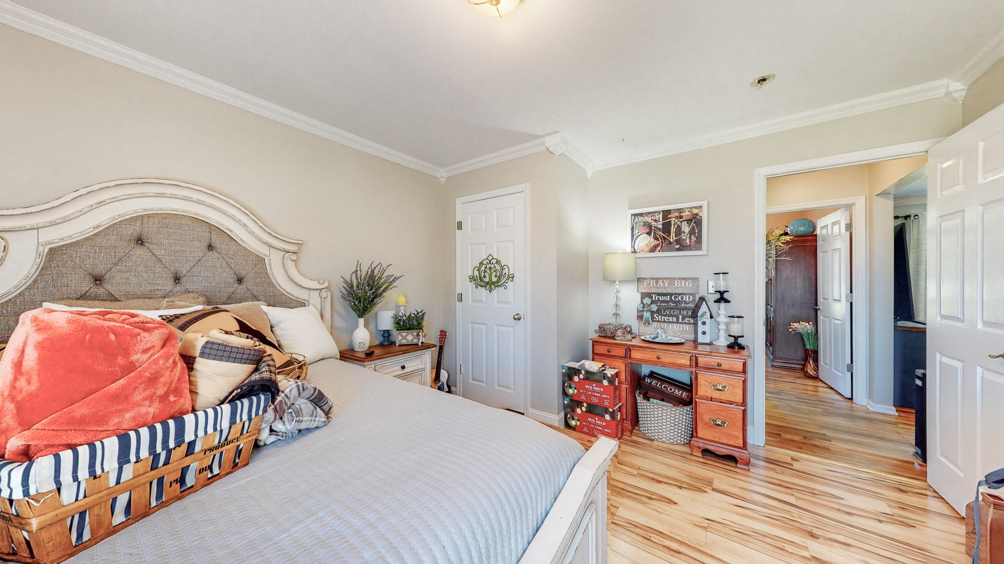 4211 Sandy Springs Road Springfield, TN 37172 - Photo 19 of 58 a bedroom with furniture and wooden floor