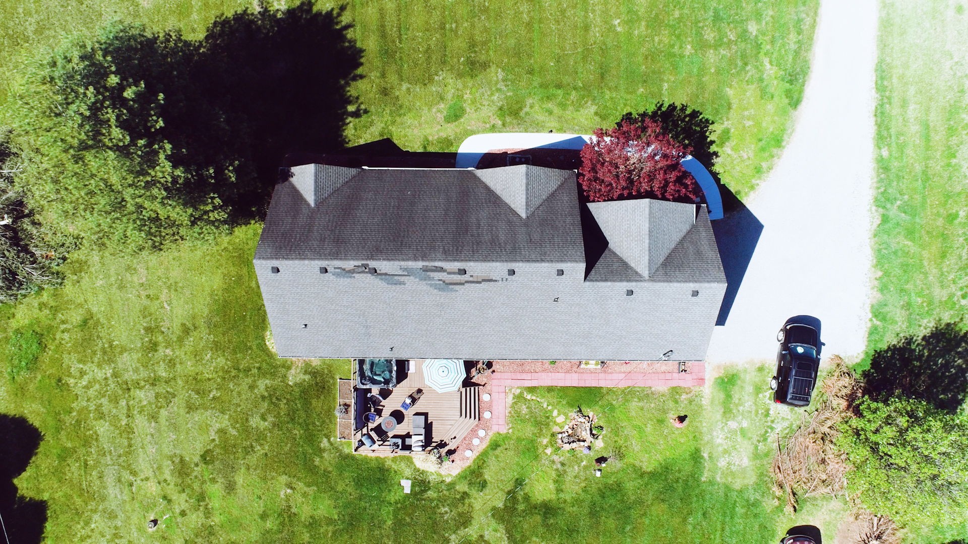4211 Sandy Springs Road Springfield, TN 37172 - Photo 47 of 58 an aerial view of a house with a yard basket ball court and outdoor seating