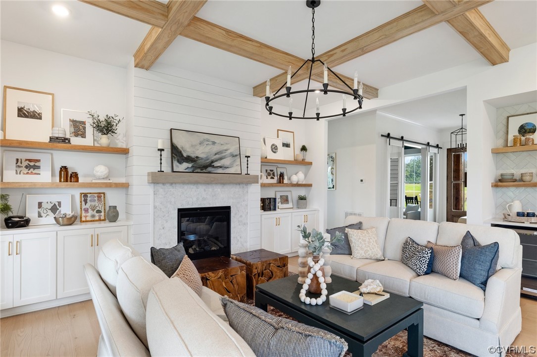 15124 Heaton Drive Midlothian, VA 23112 - Photo 10 of 49 a living room with furniture and a fireplace