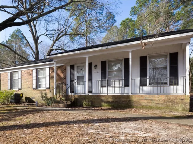 a front view of a house