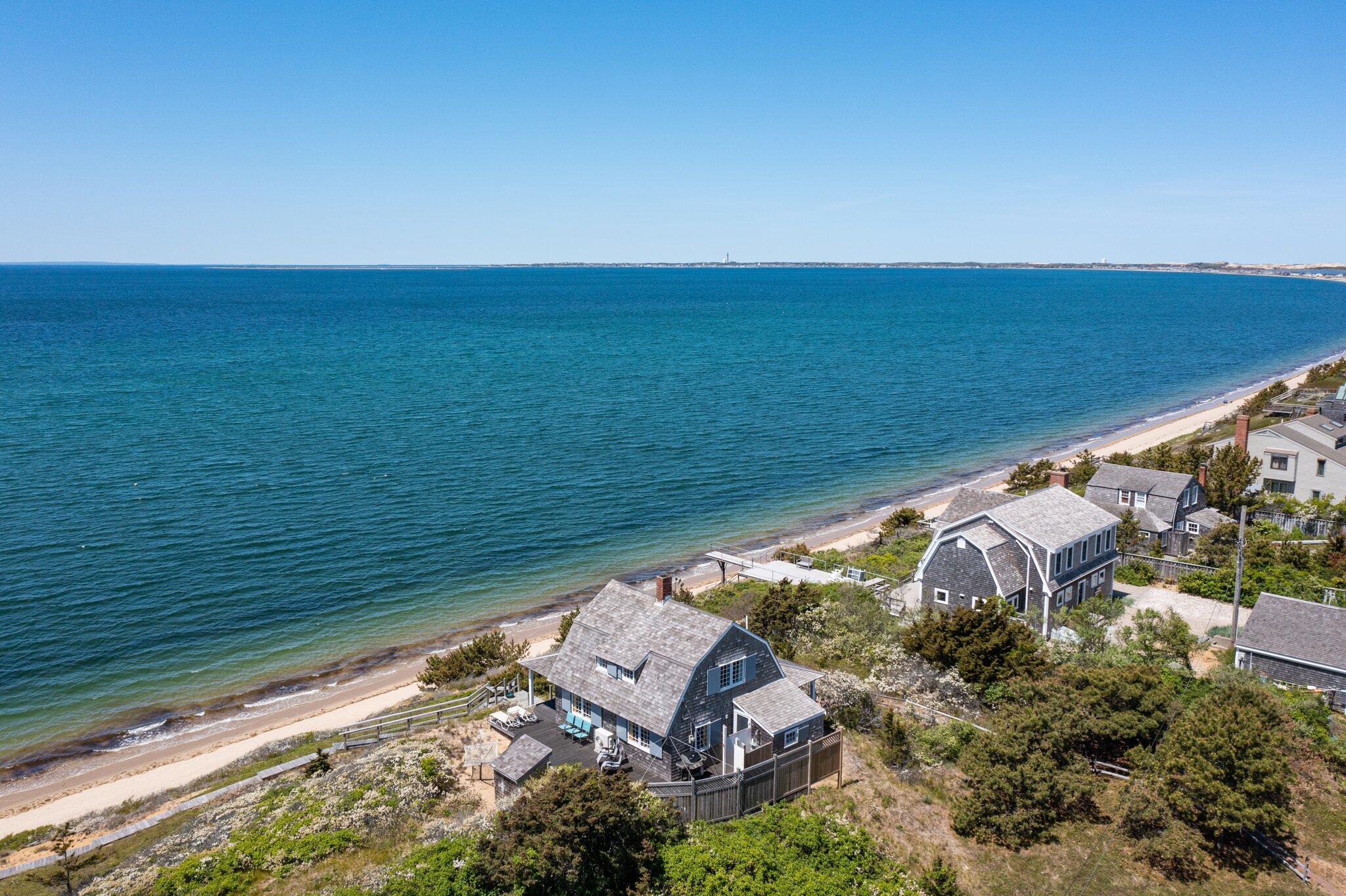 8 Pilgrims Path Truro, MA 02666 - Photo 40 of 49 a view of a balcony with an ocean