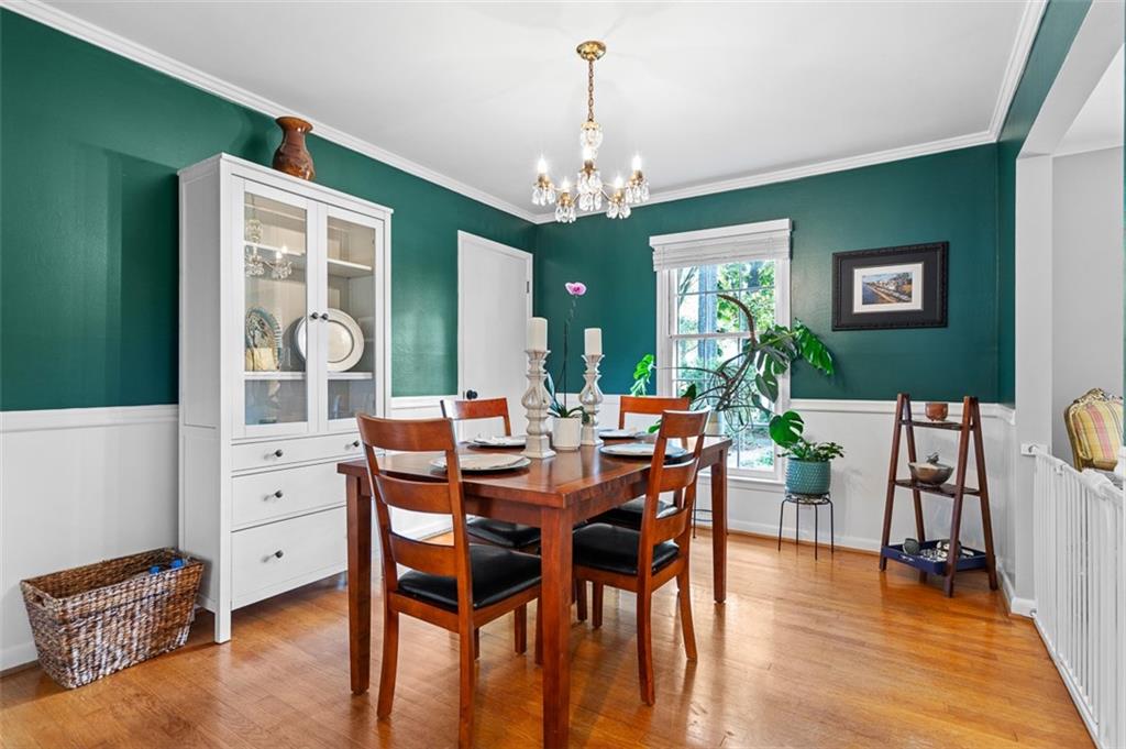 3698 Embry Circle Atlanta, GA 30341 - Photo 9 of 43 a view of a dining room with furniture window and wooden floor