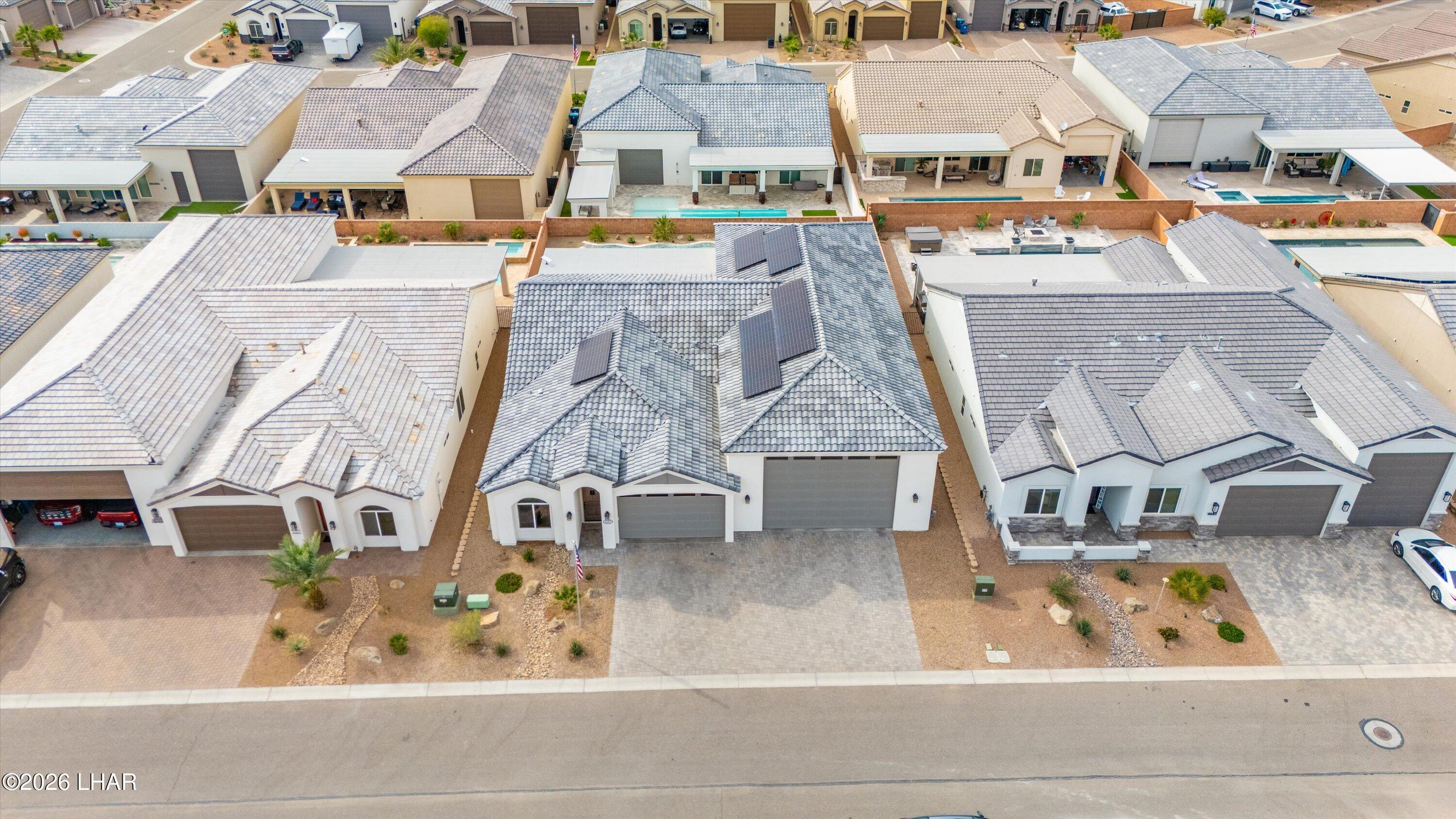 4667 North Juneberry Road Lake Havasu City, AZ 86404 - Photo 43 of 50 an aerial view of residential houses with outdoor space