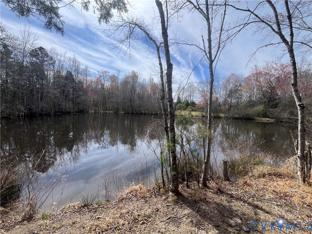 0 Brown Road Cumberland, VA 23040 - Photo 5 of 7 a view of a lake with a house in the background