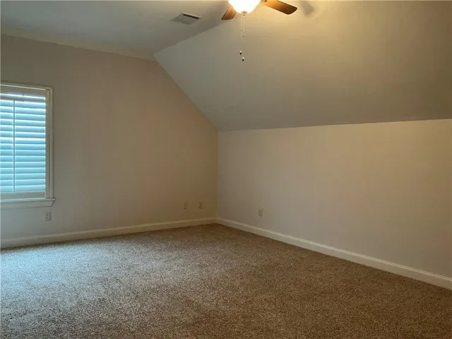 an empty room with a workbench