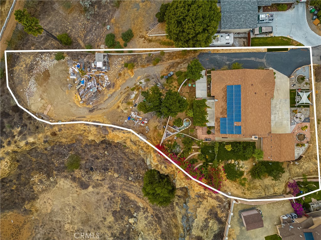 7233 Bel Air Street Corona, CA 92881 - Photo 7 of 39 an aerial view of residential house with outdoor space and swimming pool