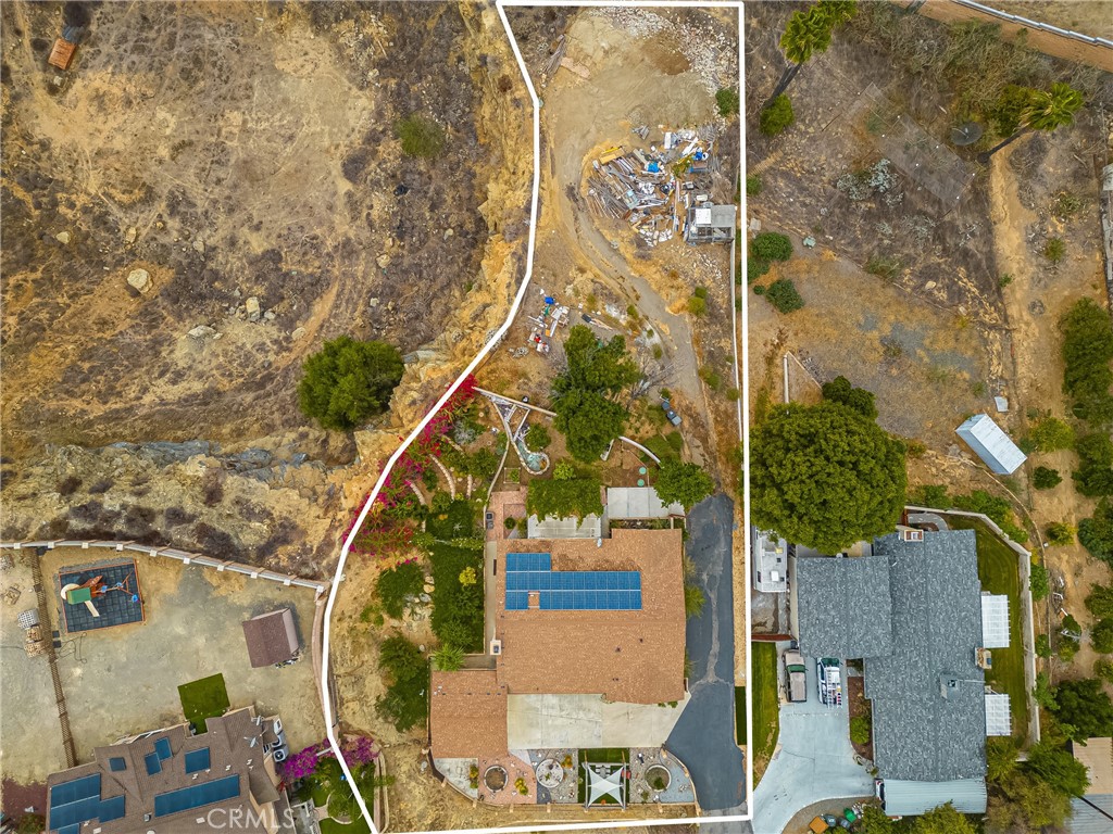 7233 Bel Air Street Corona, CA 92881 - Photo 8 of 39 an aerial view of a house with a trees