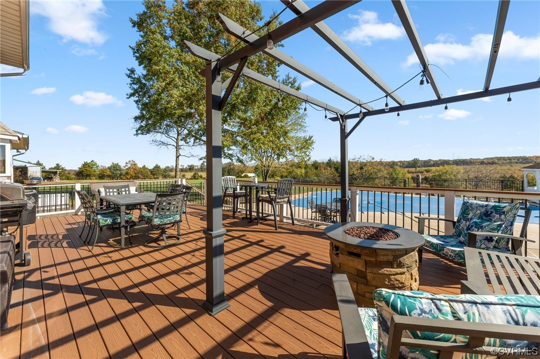 11221 Bristersburg Road Catlett, VA 20119 - Photo 11 of 49 a view of swimming pool with outdoor seating and city view