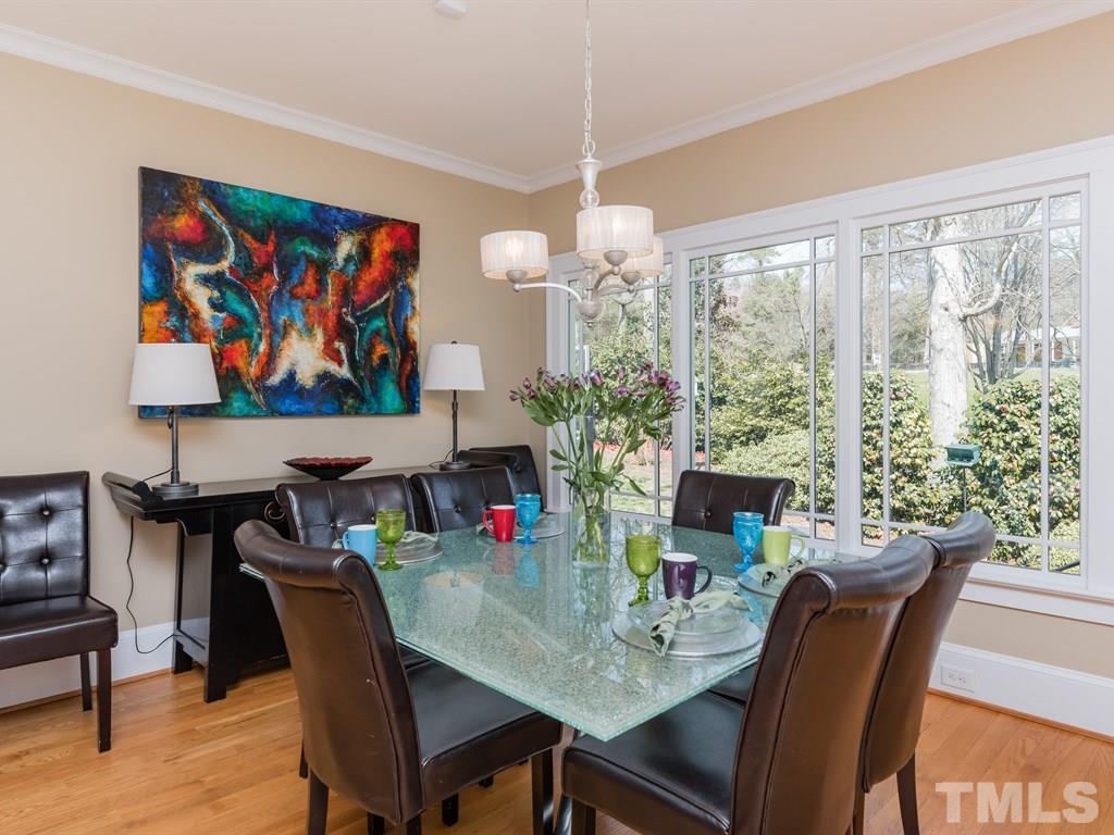 1910 Highland Place Raleigh, NC 27607 - Photo 9 of 25 a view of a dining room with furniture window and outside view