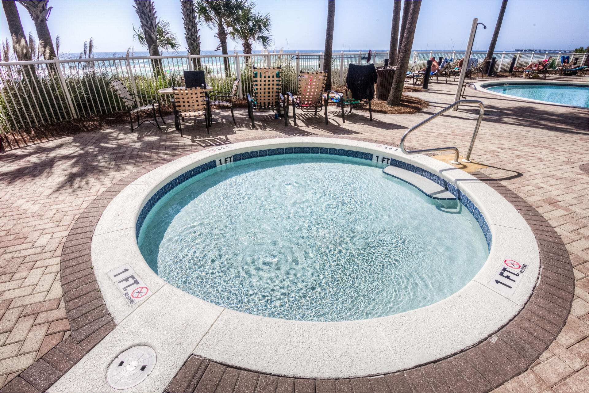 11800 Front Beach Road, Unit 703 Panama City Beach, FL 32407 - Photo 47 of 52 a view of swimming pool with outdoor seating